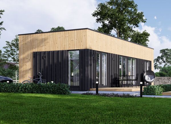 Kleines Holzhaus zum Wohnen PREMIUM RV (Isoliert, KfW55), 42 m² avp.ui.product_images.thumbnail 1