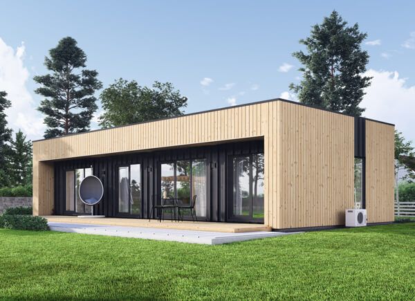 Kleines Holzhaus zum Wohnen KAYA 3 RV (Isoliert, KfW55), 70 m² avp.ui.product_images.thumbnail 1