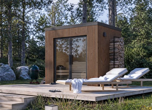 Holzsauna OKO 2 | Thermoholz – 2,44×1,74 m, 2,70 m² thumbnail 1