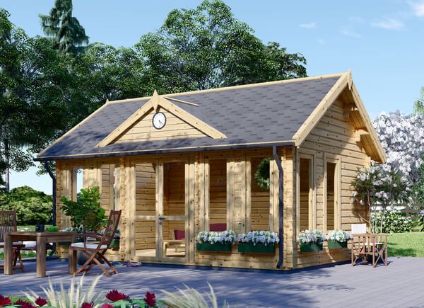 Große Gartenhäuser aus Holz über 20 m² bei Pineca.de
