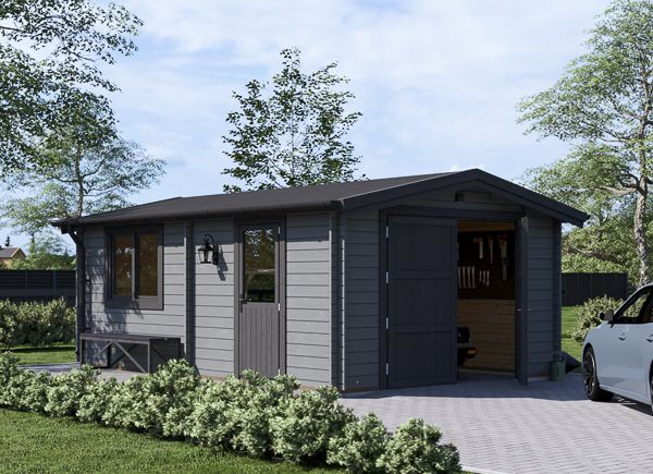 Holzgarage CLASSIC (44 mm), 4x6 m, 24 m² avp.ui.product_images.thumbnail 1