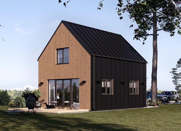 Fertighaus aus Holz ALINA PV (Isoliert, KfW55), 46 m² avp.ui.product_images.thumbnail 1