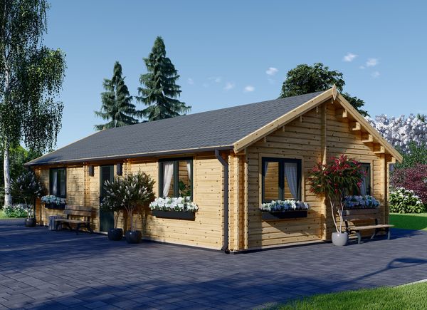 Blockbohlenhaus kaufen Blockhaus Bausatz zum besten Preis