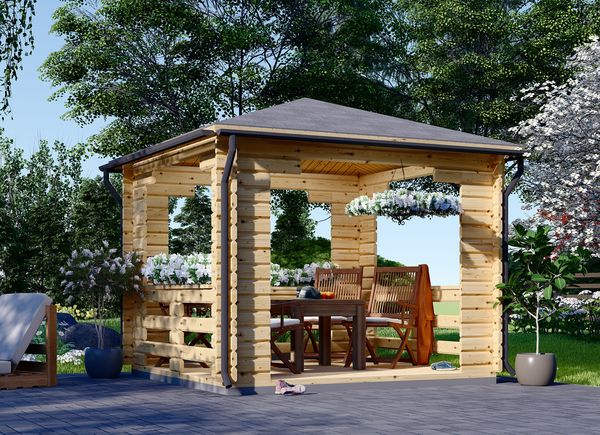 Gartenhäuser aus Holz 3x3 m als Lager oder Werkstatt