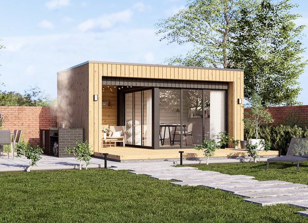 Gartenhaus aus Holz LAYLA (Isoliert, 34 mm + Holzverschalung), 5x3 m, 13 m² avp.ui.product_images.thumbnail 1