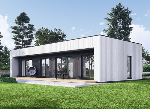 Fertighaus aus Holz KAYA 3 PV (Isoliert, KfW55), 70 m² avp.ui.product_images.thumbnail 1