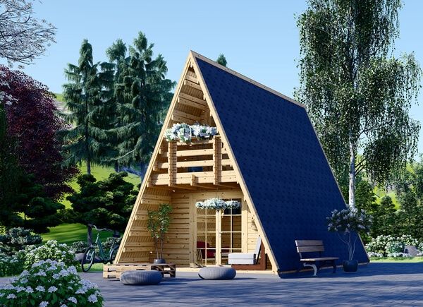 Gartenhaus aus Holz TIPI mit Schlafboden (44 mm), 4.5x7 m, 23 m² + 14 m² avp.ui.product_images.thumbnail 1