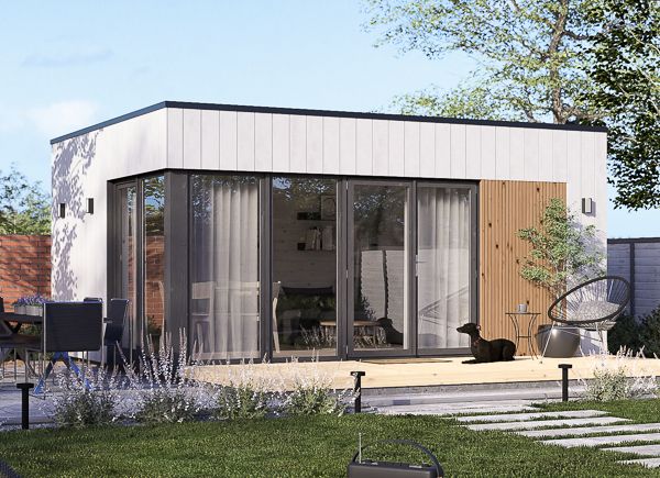 Gartenbüro PREMIUM (34 mm + Holzverschalung), 5x4 m, 18 m² avp.ui.product_images.thumbnail 1
