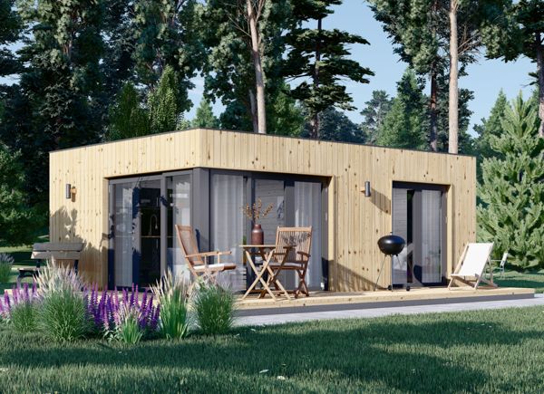 Modern Gartenhaus PREMIUM (Extra Isoliert, 34 mm + Holzverschalung), 6.5x4.5 m, 30 m² avp.ui.product_images.thumbnail 1