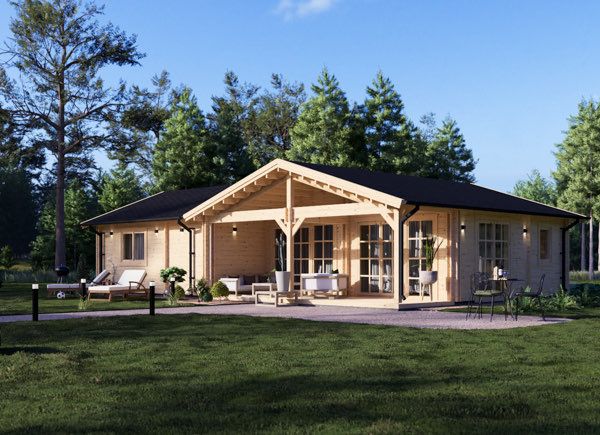 Blockbohlenhaus ADELE S (Isoliert, 44+44 mm), 60 m² avp.ui.product_images.thumbnail 1