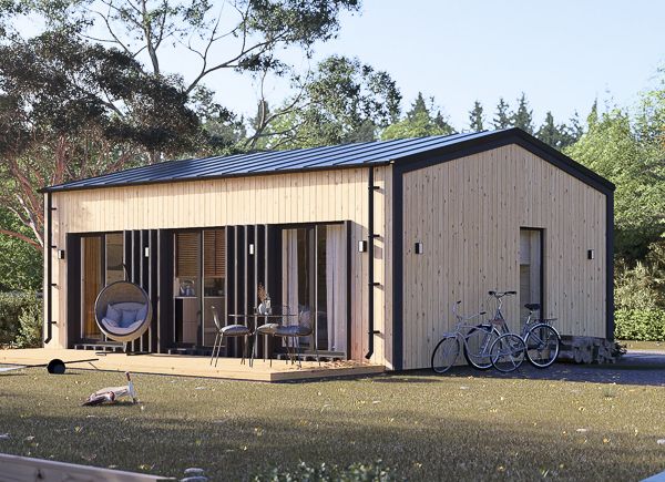 Blockbohlenhaus ANGELA RV (Isoliert, KfW55), 50 m² avp.ui.product_images.thumbnail 1