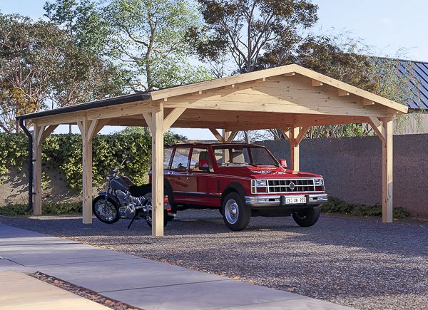 Carport aus Holz für 1 Auto CLASSIC, 5x5.7 m avp.ui.product_images.thumbnail 1