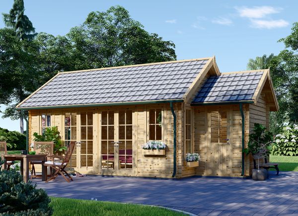 Gartenhaus aus Holz ELLA (66 mm), 7x4 m, 28 m² avp.ui.product_images.thumbnail 1