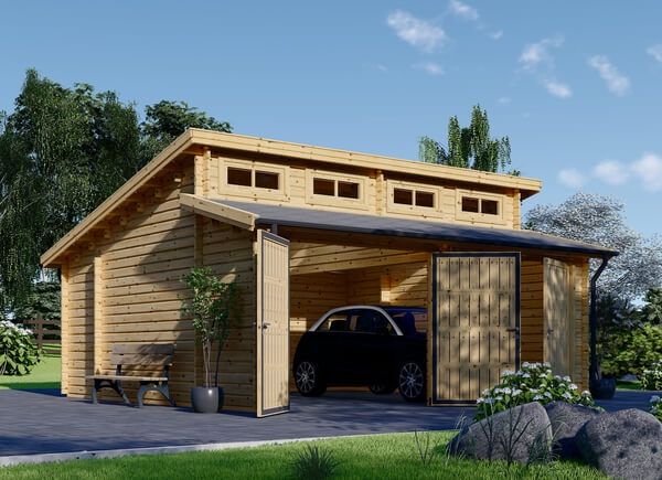 Holzgaragen Bausatze Kaufen Sie Eine Solide Garage Aus Holz
