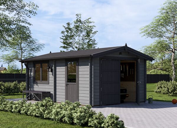 Holzgarage CLASSIC (44 mm), 3.6x5.4 m, 20 m² avp.ui.product_images.thumbnail 1