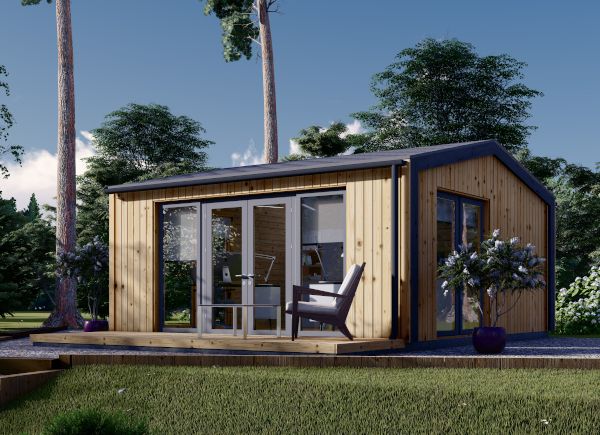 Gartenhaus aus Holz EMMY (Isoliert, 34 mm + Holzverschalung), 5x5 m, 25 m² avp.ui.product_images.thumbnail 1
