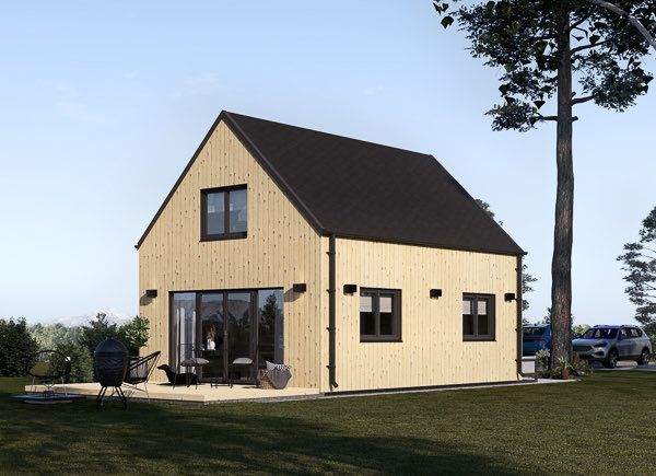 Blockbohlenhaus ALINA (34 mm + Holzverschalung), 46 m² avp.ui.product_images.thumbnail 1