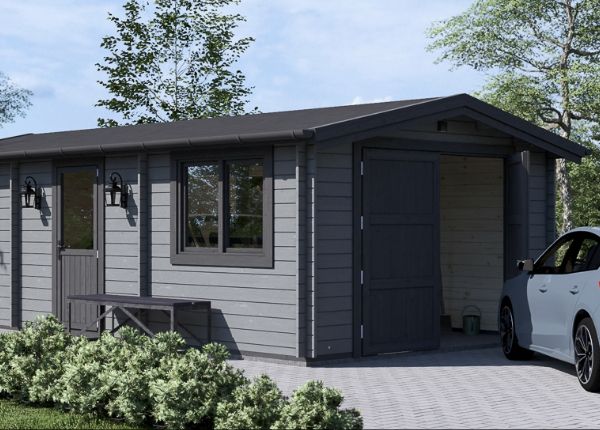 Holzgarage CLASSIC (44 mm), 4x7.5 m, 30 m² avp.ui.product_images.thumbnail 1