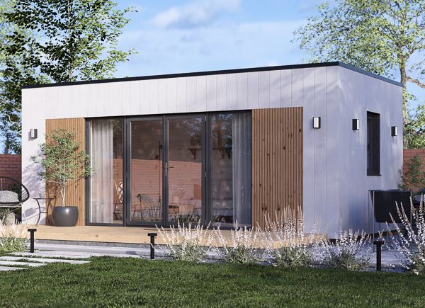 Gartenbüro PREMIUM (34 mm + Holzverschalung), 5.95x3 m, 16 m² avp.ui.product_images.thumbnail 1