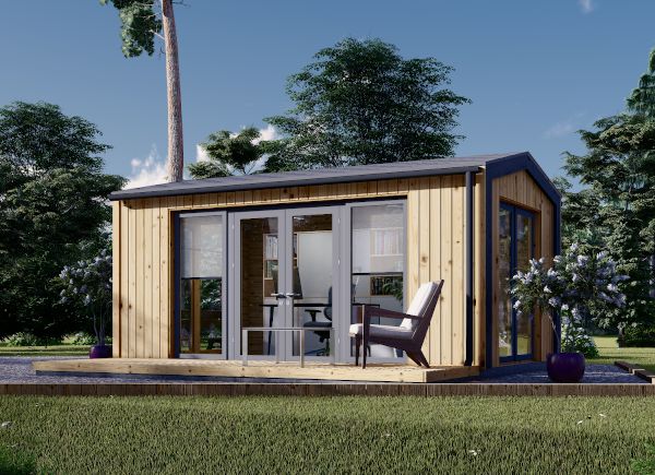 Gartenhaus aus Holz EMMY (34 mm + Holzverschalung), 5x3 m, 15 m² avp.ui.product_images.thumbnail 1