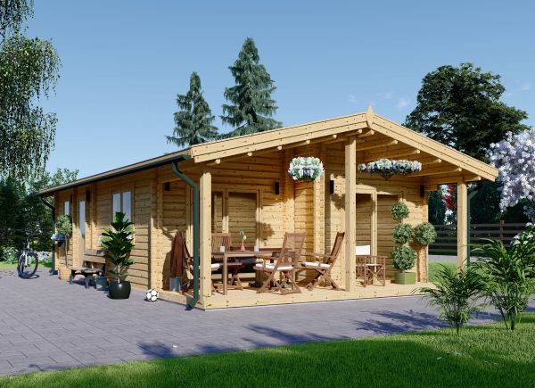 Mobilheim aus Holz MEGAN M (66 mm), 6x10 m, 60 m² avp.ui.product_images.thumbnail 1