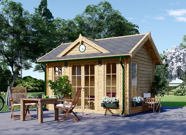 Gartenhaus aus Holz CLOCKHOUSE (44 mm), 4x3 m, 12 m² avp.ui.product_images.thumbnail 1