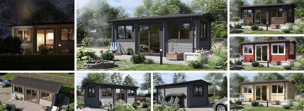 Gartenhaus aus Holz OAK (34 mm), 6x3 m, 16 m²