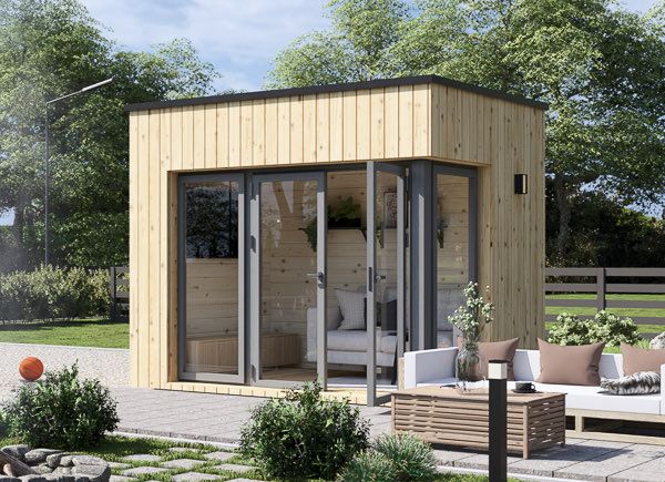 Gartenbüro PREMIUM S (Isoliert, 34 mm + Holzverschalung), 2x3 m, 5 m² avp.ui.product_images.thumbnail 1