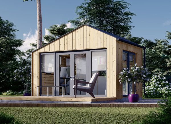 Gartenhaus aus Holz TONIA (34 mm + Holzverschalung), 4x3 m, 12 m² avp.ui.product_images.thumbnail 1