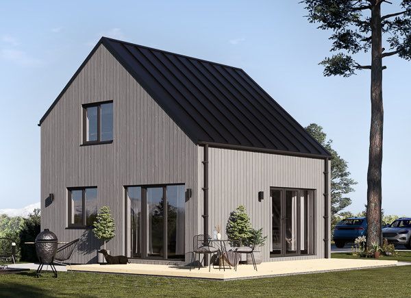 Kleines Holzhaus zum Wohnen SELIA RV (Isoliert, KfW55), 44 m² avp.ui.product_images.thumbnail 1