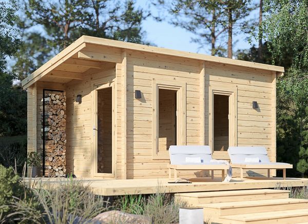 Gartensauna VIGOR (44 mm), 5.3x2.5 m, 4.9 m² avp.ui.product_images.thumbnail 1