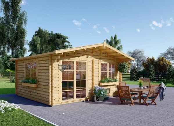 Gartenhaus aus Holz WISSOUS (44 mm), 5x6 m, 30 m² avp.ui.product_images.thumbnail 1
