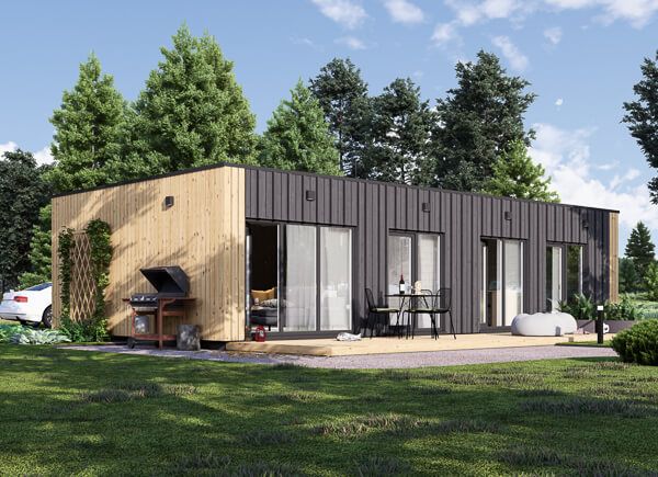 Holzhaus BELLA 2 (44 mm + Holzverschalung), 60 m² avp.ui.product_images.thumbnail 1
