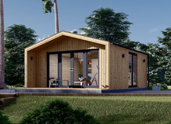 Gartenhaus aus Holz PIA S (34 mm + Holzverschalung), 5x5 m, 25 m² avp.ui.product_images.thumbnail 1