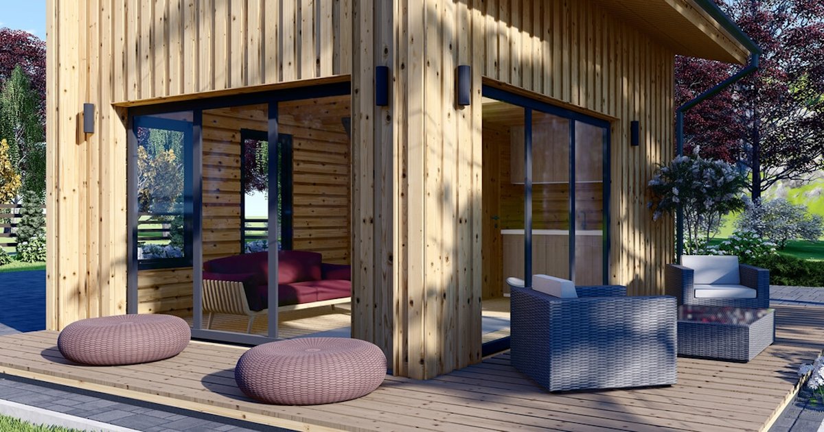 Kleines Blockhaus kaufen für minimalistisches Wohnen