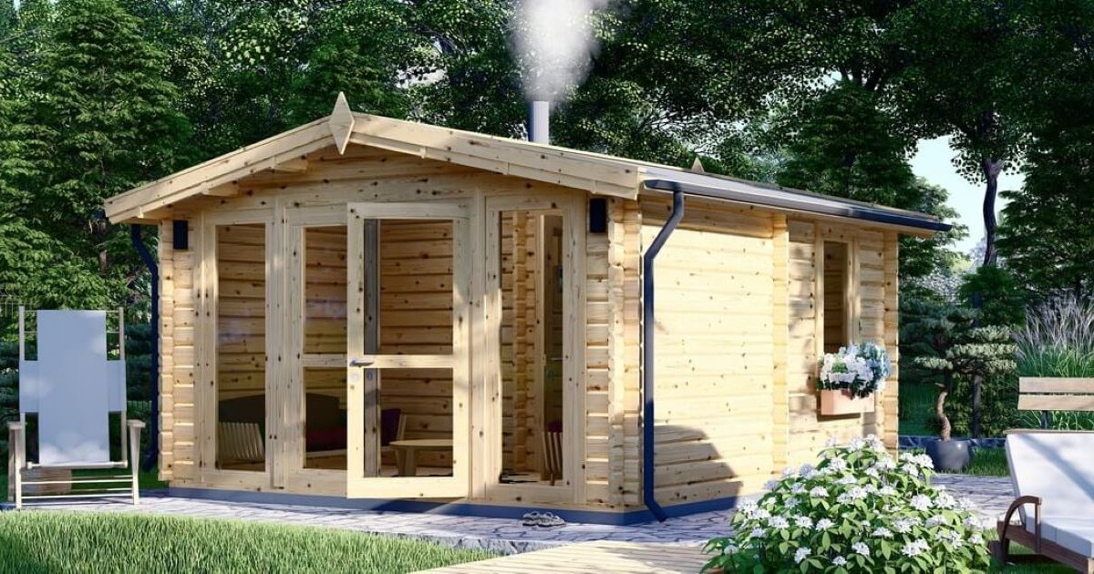 Gartensauna mit Holzofen die besonders wirtschaftliche Außensauna
