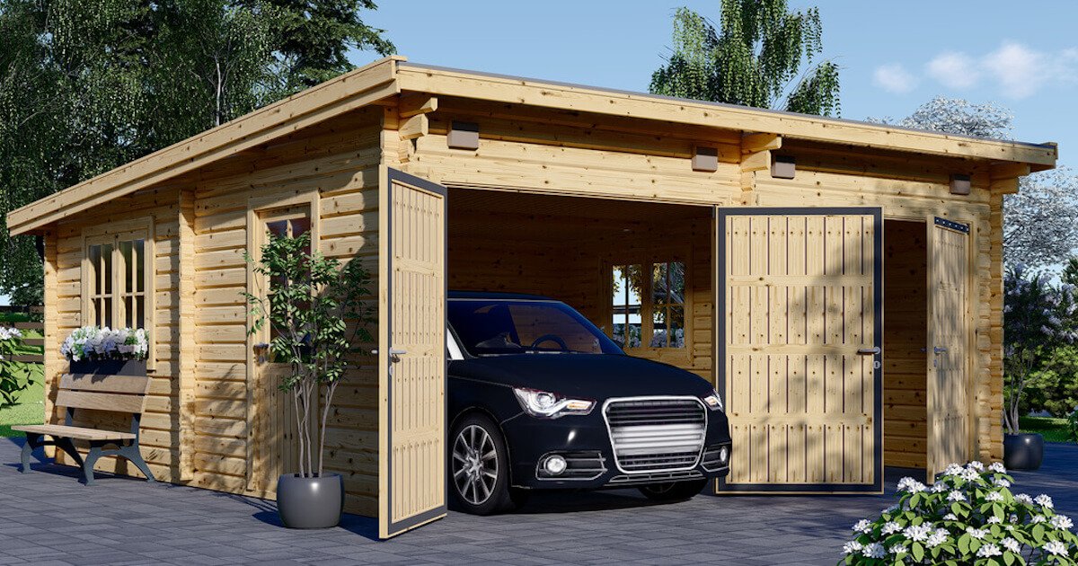 Holzgaragen Bausätze: Kaufen Sie eine solide Garage aus Holz
