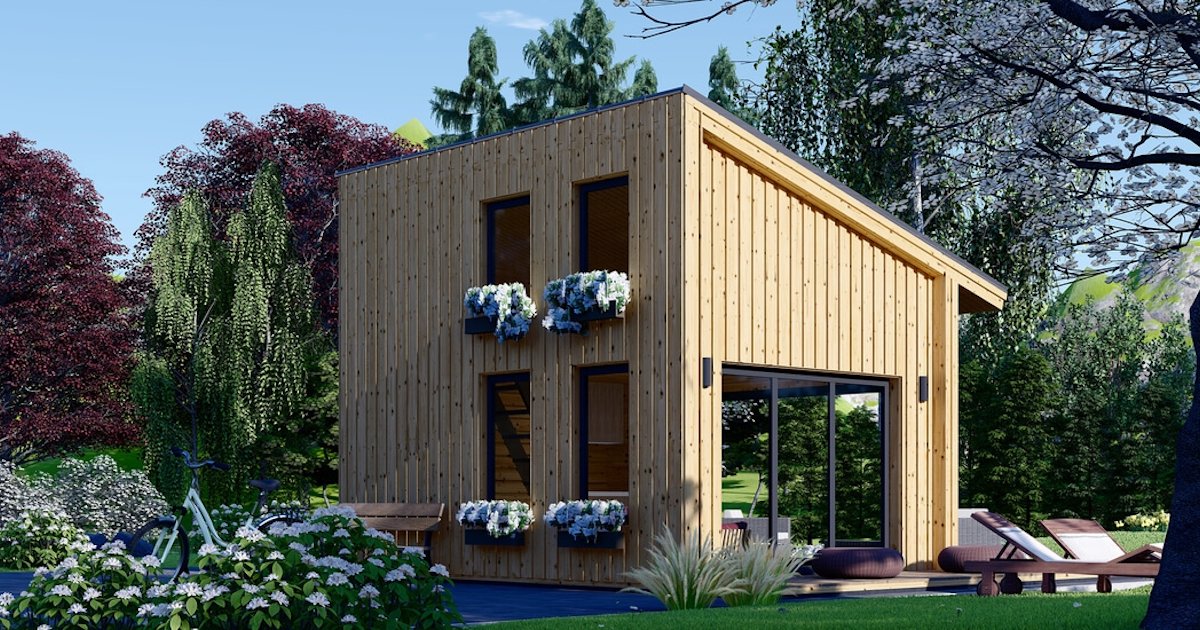Winterfeste Gartenhäuser zum Wohnen Modelle und Preise