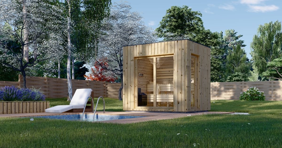 Kleine Aussensauna Gartensauna für 24 Personen kaufen
