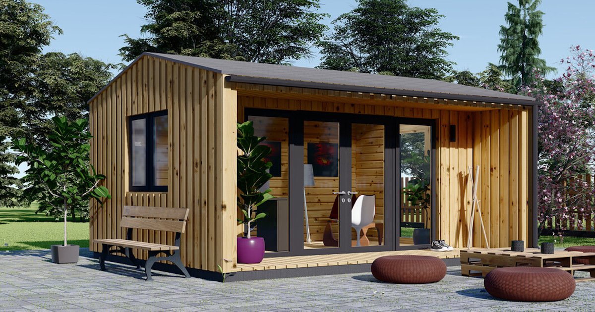 Gartenbüro Gartenhaus als Büro für Ihr Home Office