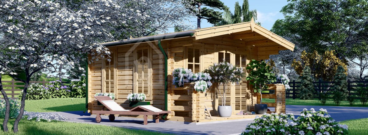 Gartenhaus aus Holz KING (34 mm), 4x5 m, 20 m²
