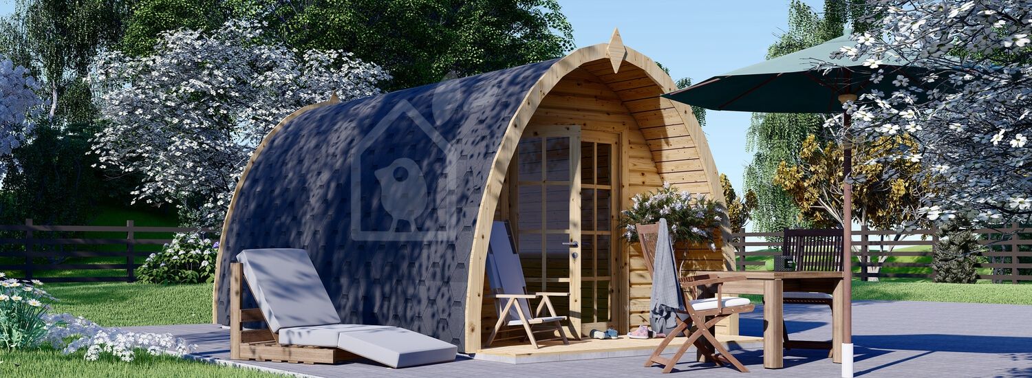 Gartenhaus aus Holz BRETA (28 mm), 3x5 m, 15 m² visualization 1