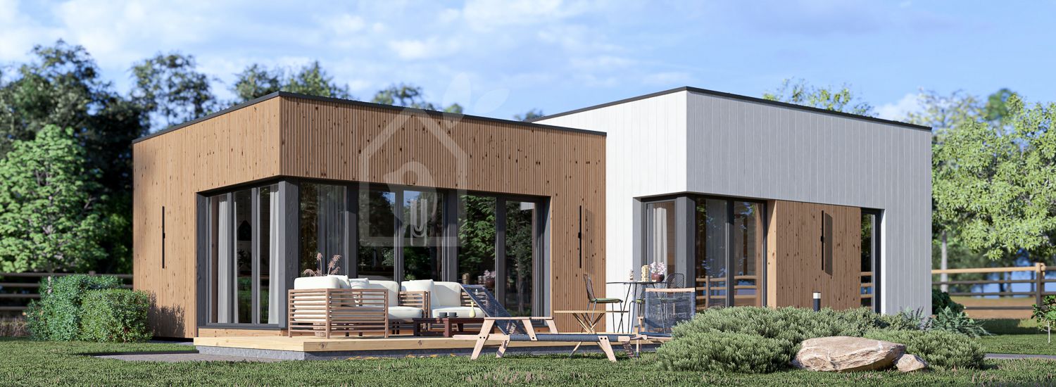 Fertighaus aus Holz MALLY PV (Isoliert, KfW55), 70 m² visualization 1