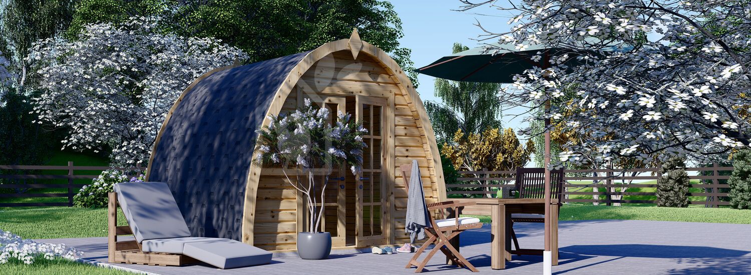 Gartenhaus aus Holz BRETA (28 mm), 3x3 m, 9 m² visualization 1