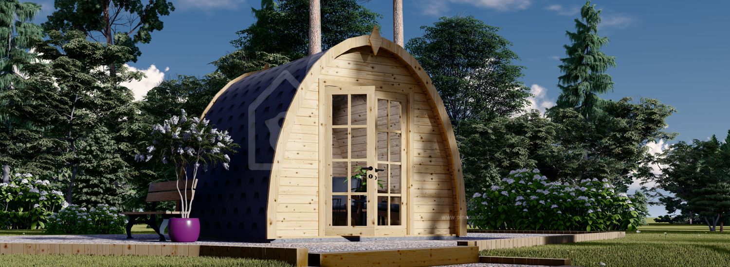 Gartenhaus aus Holz BRETA (44 mm), 3x3 m, 9 m² visualization 1