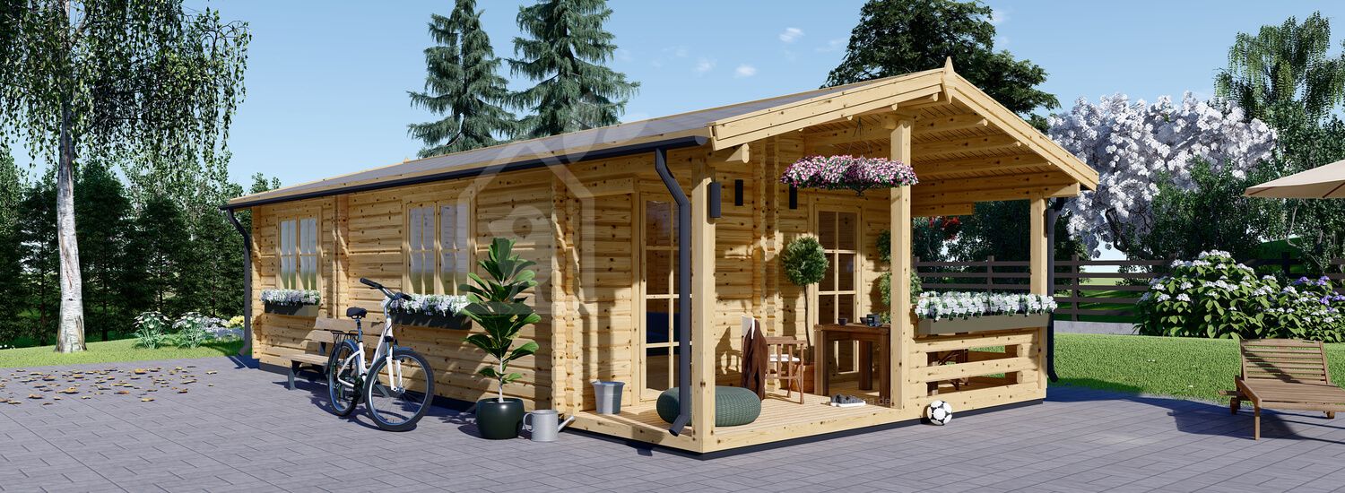Mobilheim aus Holz ARGO M (66 mm), 5x9 m, 35 m² visualization 1