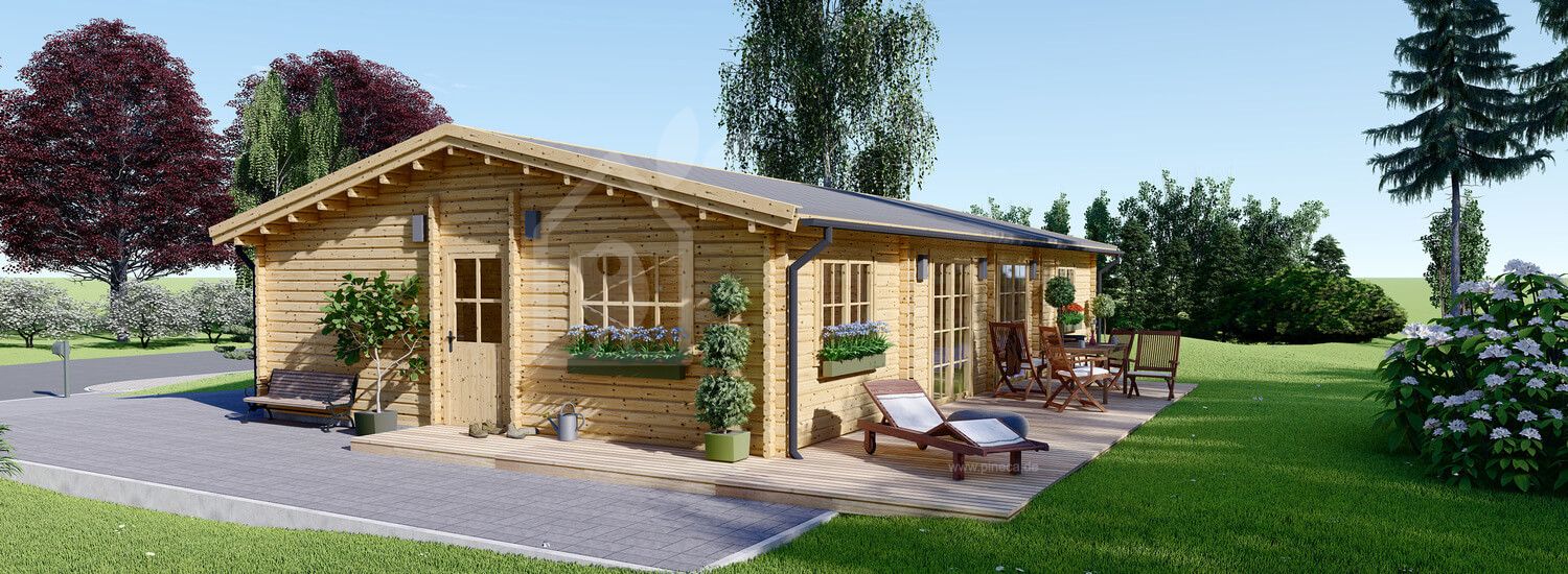 Blockhaus LIMOGES (120 mm) 103 m² visualization 1