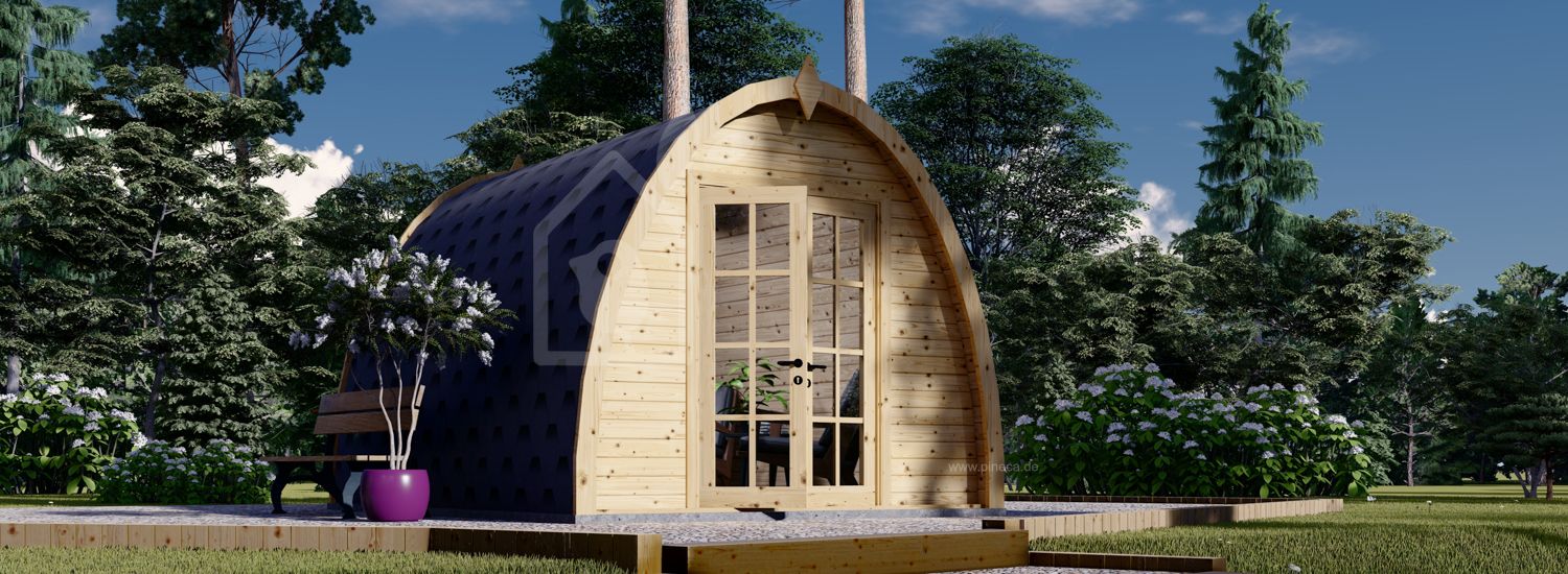 Gartenhaus aus Holz BRETA (28 mm), 3x4 m, 12 m² visualization 1