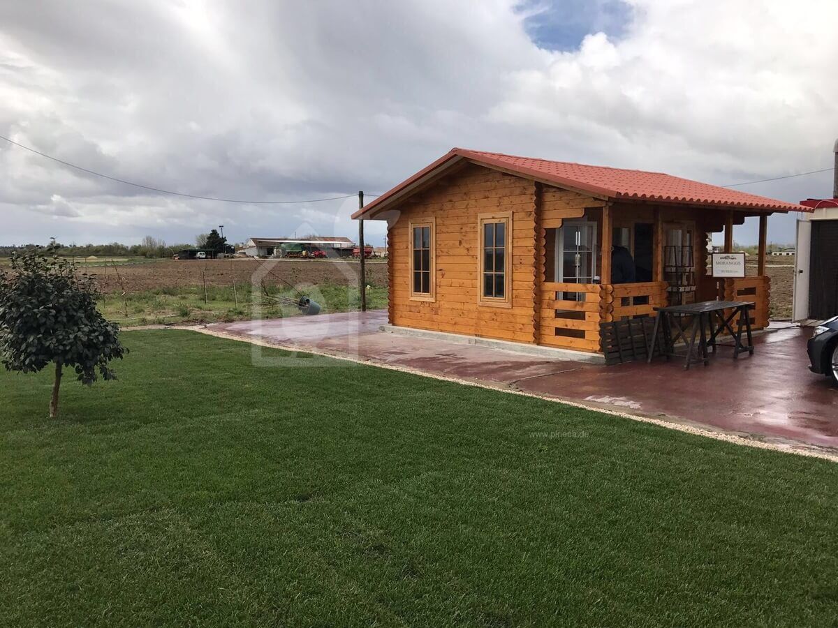Gartenhaus aus Holz ROYAL (Isoliert, 44+44 mm), 5x5 m, 25 m²