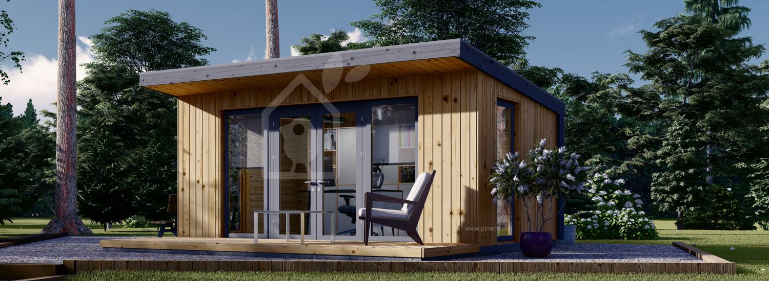 Gartenhaus aus Holz EVELIN (34 mm + Holzverschalung), 5x3 m, 15 m² visualization 1